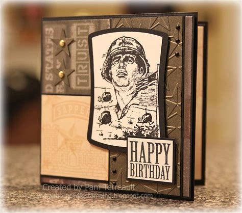 Airbornewifes Stamping Spot Happy Birthday Army Themed