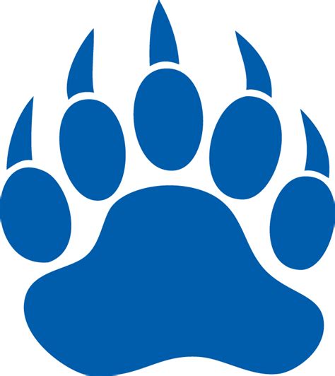 Bear Dog Paw Decal Printing Blue Poster Png Download 686770 Free