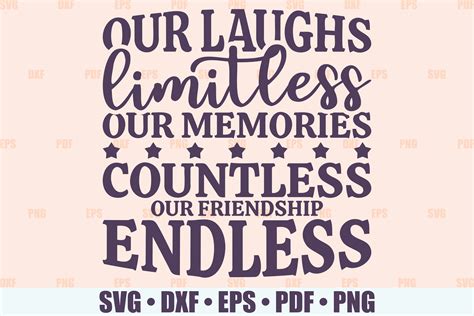 Friendship SVG Our Laughs Limitless SVG Files For Cricut Etsy Canada