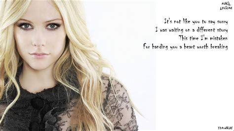 Avril Lavigne How You Remind Me Lyrics Youtube