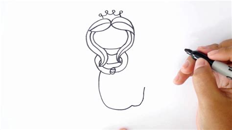 ¿cómo Dibujar Una Sirena Dibujo De Una Sirena Para