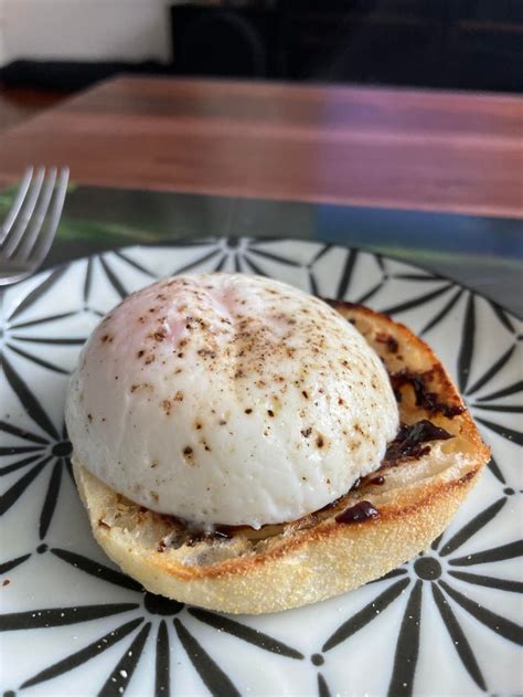 Poached Egg On An English Muffin With Vegemite My Tried And Tested