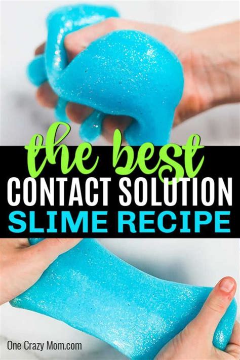 How To Make Slime With Contact Solution Only 3 Ingredients Contact