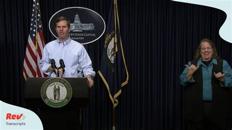 Kentucky Governor Andy Beshear Coronavirus Briefing Transcript Rev Blog