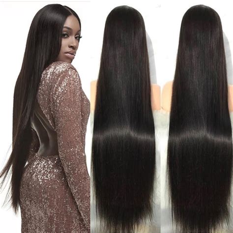 Straight 136 Lace Front Wigs 24 40 Inch 150 250 Density With 6 Deep