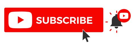 Youtube Subscribe Button Png Vector Notification Bell