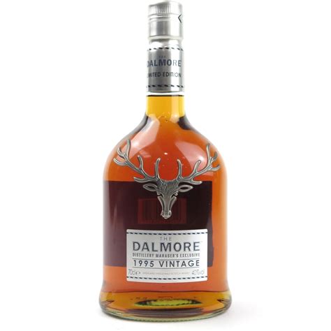 dalmore 1995 vintage distillery managers exclusive whisky auctioneer