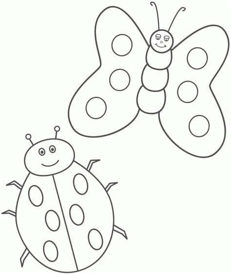 Todos los dibujos y coloreables que encontrarás aquí son dibujos para imprimir gratis. Mariquita con mariposa HD | DibujosWiki.com