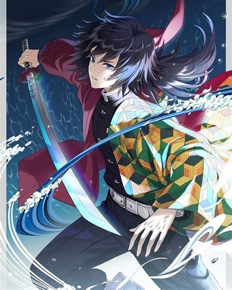 Giyu Tomioka Water Hashira Demon Slayer Kimetsu No Yaiba In 2020