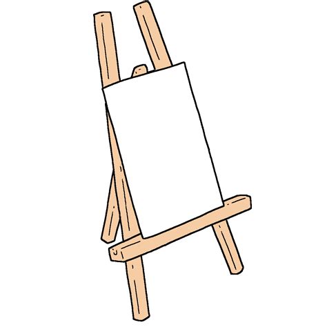 Canvas On Easel Png Free Logo Image