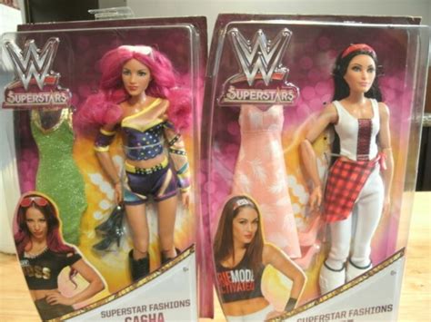 Wwe Fashion Barbie Dolls Brie Bella And Sasha Banks Deluxe Set Of 2