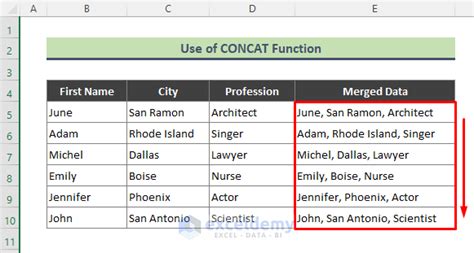 How To Merge Multiple Cells Without Losing Data In Excel Methods
