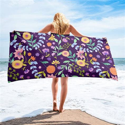 Designer Collection Springtime Water Colour Beach Towel Original Art
