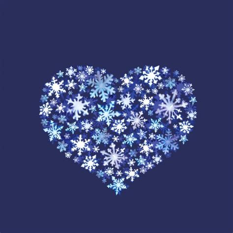 Snowflake Heart — Stock Vector © Shatrov 1500483
