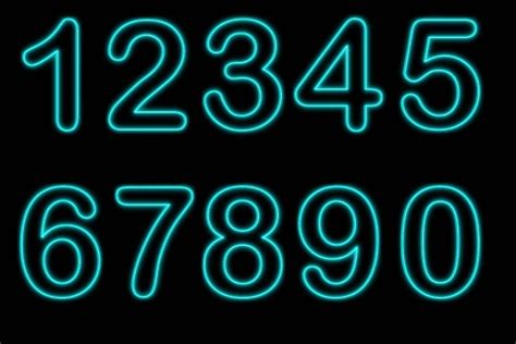 Blue Neon Alphabet Clipart Numbers And Letters Clip Art By Fantasy