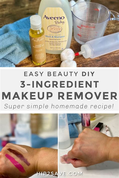Diy Makeup Remover Easy 3 Ingredient Recipe Hip2save