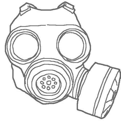 Gas Mask Coloring Page