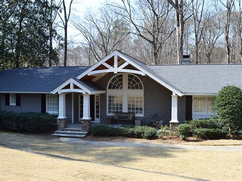 New idea for brick ranch exterior with garage addition. ranch-style-Exterior-Facelift - General Contractor Los ...