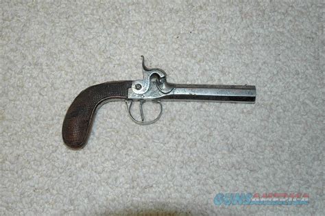Belgian Antique Muff Pistol 44 Caliber For Sale