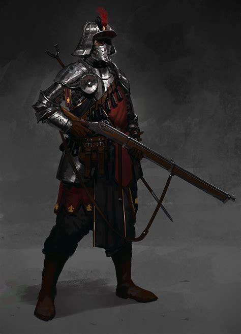 Male Rifleman Dark Fantasy Art Concept Art Characters Fantasy Artwork