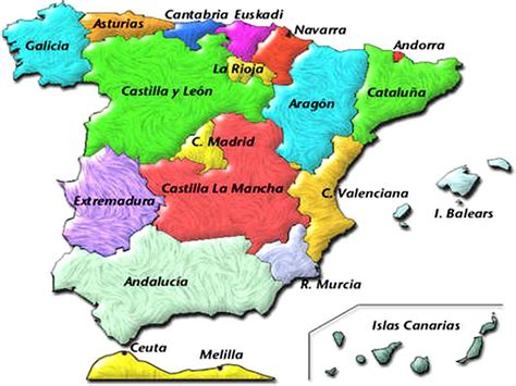 La Clase De Josefina Comunidades AutÓnomas Y Provincias De EspaÑa Mapas