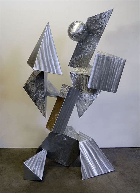 Geomatrix Abstract Modern Geometric Sculpture By Sculptor Bruce Gray