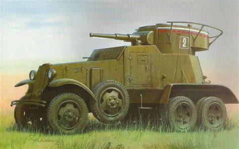 Ba 3 Soviet Medium Armored Car 1930s Бронеавтомобиль Танк Военный