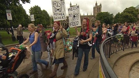 Breastfeeding Mothers Stage Protest In A Bristol Cafe Bbc News