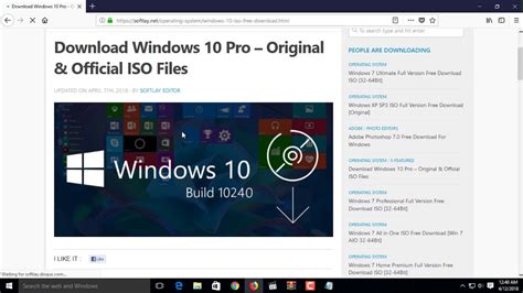 Download Windows 10 Pro Original And Official Iso Files 2018 Youtube