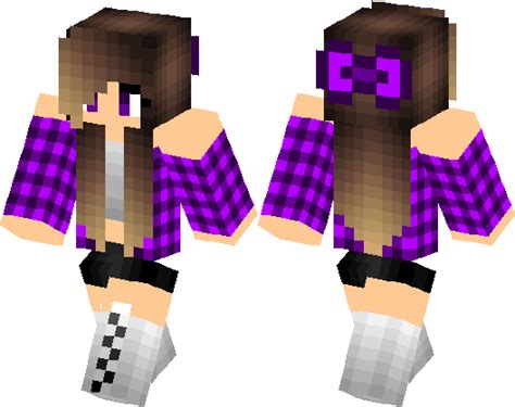 Purple Girly Girl Minecraft Skin Minecraft Hub