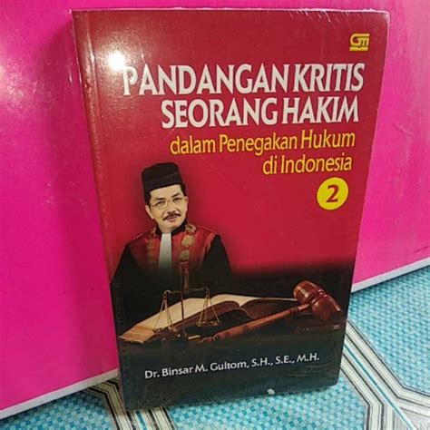 Jual Buku Pandangan Kritis Seorang Hakim Shopee Indonesia