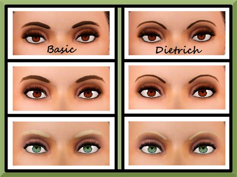 My Sims 3 Blog Ea Female Eyebrows Overhaul Teen Through Elder