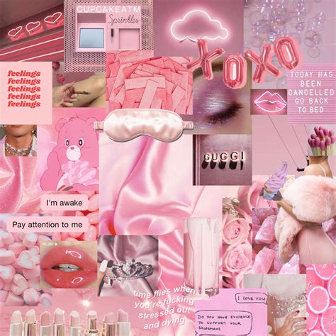 Pink Aesthetic Collage Soft Girl Soft Girl Aesthetic Aesthetic Bedroom