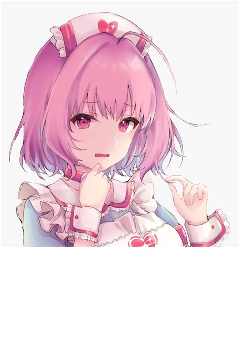 Nurse Anime Animegirl Animenurse Loveheart Pastel Pink Hair