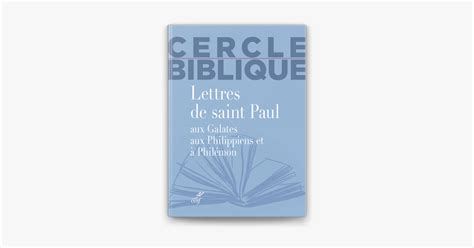 ‎lettres De Saint Paul Aux Galates Aux Philippiens Et à Philémon On Apple Books