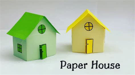 Diy Mini Paper House Paper Craft Easy Origami House Diy Paper