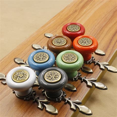 Large vintage chippendale style cabinet hardware (sold one at a time , so you can get as many as you need for your project , or stock them up so you will always be ready for that refinished oak dresser ? Sytian® 7pcs Multicolor High Quality Vintage Style Ceramic ...