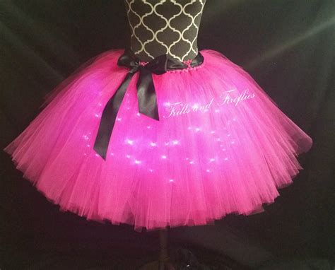 Hot Pink Led Tulle Skirtlight Up Tutu Skirtlighted Tutu Skirt