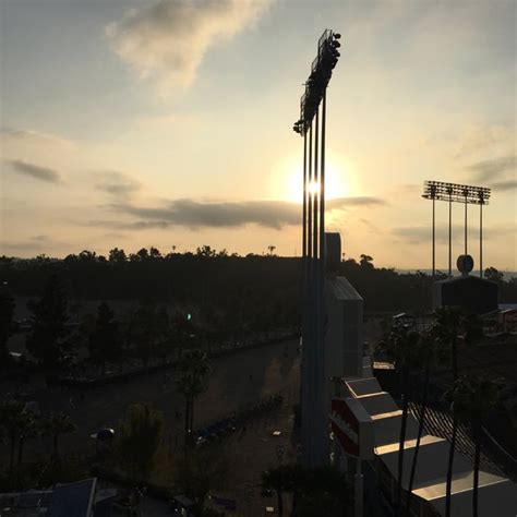 Left Field Pavilion Baseball Stadium In Los Angeles