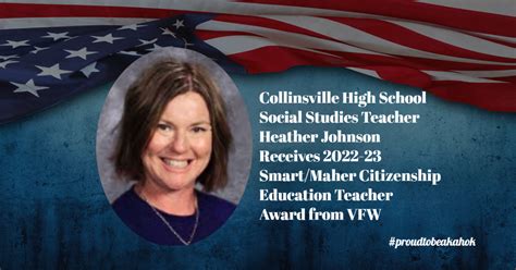 Chs Teacher Heather Johnson Earns Vfw Recognition Collinsville Kahoks