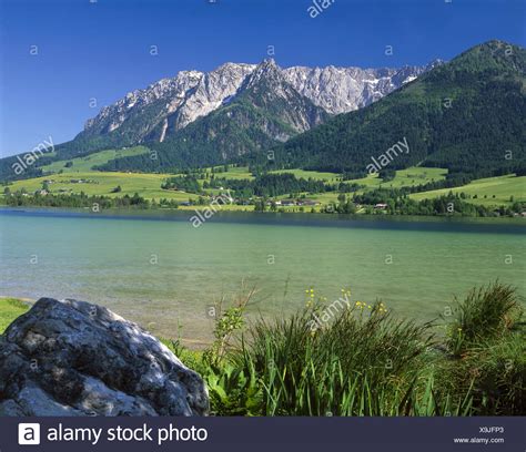 2018, belle, nature, paysage, hd, photographie. Autriche Tyrol Unterland d'été de Walchsee Zahmer Kaiser ...