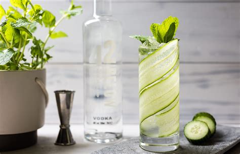 The Mix Cucumber And Mint Soda Recipe Vodka Cocktails