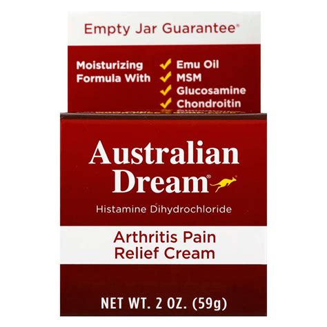 Australian Dream Arthritis Pain Relief Cream Shop Muscle And Joint Pain