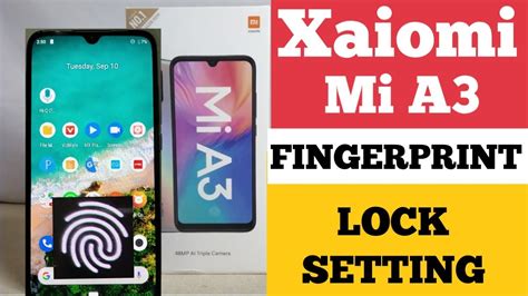 Xiaomi Mi A3 In Disply Fingerprint Setting New Trick How To Set