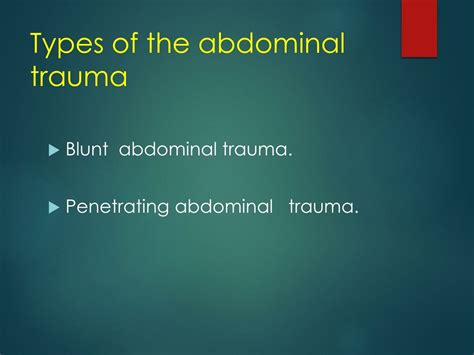 Ppt Specific Abdominal Trauma Powerpoint Presentation Free Download