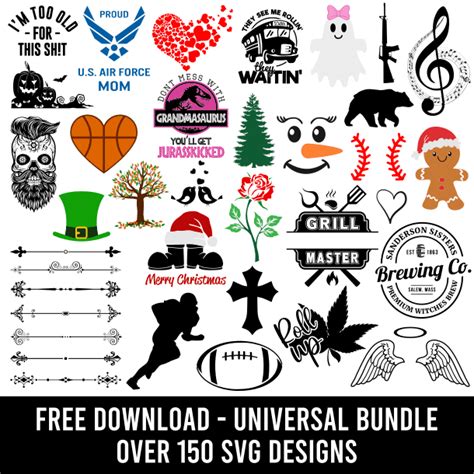Free Svg Bundle Over 150 Various Designs Svg Heart