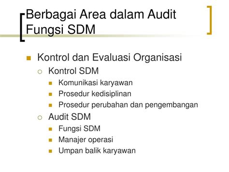 PPT MSDM Handout 14 Audit SDM PowerPoint Presentation Free