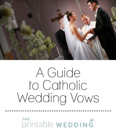 Within The Roman Catholic Church The Exchange Of Catholic Wedding Vows