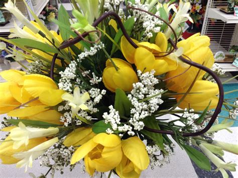 Yellow Tulip Handtied Bouquet Yellow Tulips Wedding Bouquets Bouquet