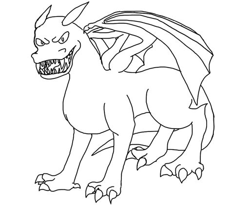 Dragon Outlines For Drawing At GetDrawings Free Download